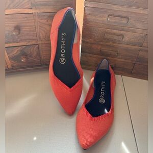 Rothy's The Point flats in Persimmon size 8.5